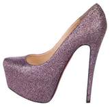 Thumbnail for your product : Christian Louboutin Glitter Platform Pumps