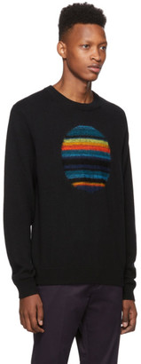 Paul Smith Black Intarsia Horizon Sweater