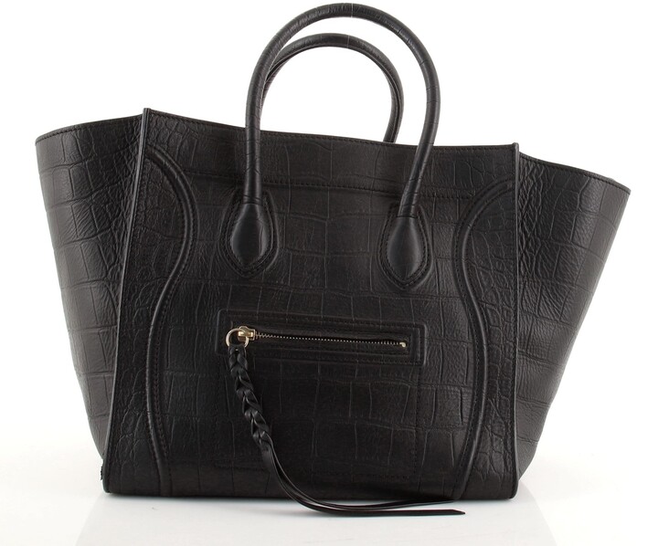 celine phantom croc embossed