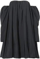 CALVIN KLEIN 205W39NYC - Off-the-shoulder Ruffled Shell Dress - Black