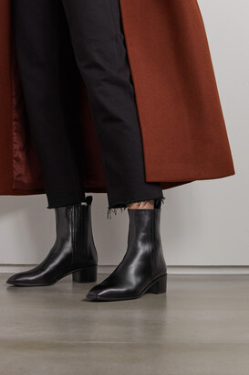 AEYDĒ Neil Leather Chelsea Boots - Black - ShopStyle