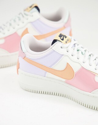 Nike Air Force 1 Shadow sneakers in sail/pink glaze - ShopStyle