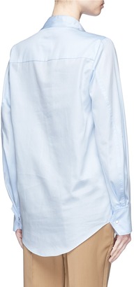 Stella McCartney 'Damiane' asymmetric cowl neck poplin shirt