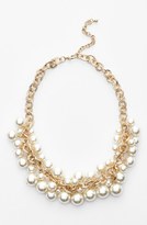 Thumbnail for your product : BP Faux Pearl Cluster Frontal Necklace (Juniors)