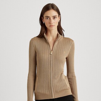 Lauren Ralph Lauren Ralph Lauren Cable-Knit Full-Zip Sweater - ShopStyle  Jackets