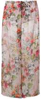 Blumarine sheer floral flared trousers