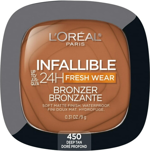 L'Oreal Paris Infallible Soft Matte Bronzer, Deep Tan, 0.31 oz