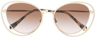 Miu Miu Eyewear La Mondaine cat eye-frame sunglasses