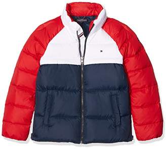Tommy Hilfiger Girl's THKG RWB Down Colorblock Jacket,Years (Size: 10)