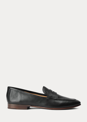ralph lauren women's loafers black
