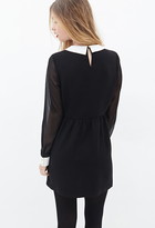 Thumbnail for your product : Forever 21 Collared Chiffon Dress