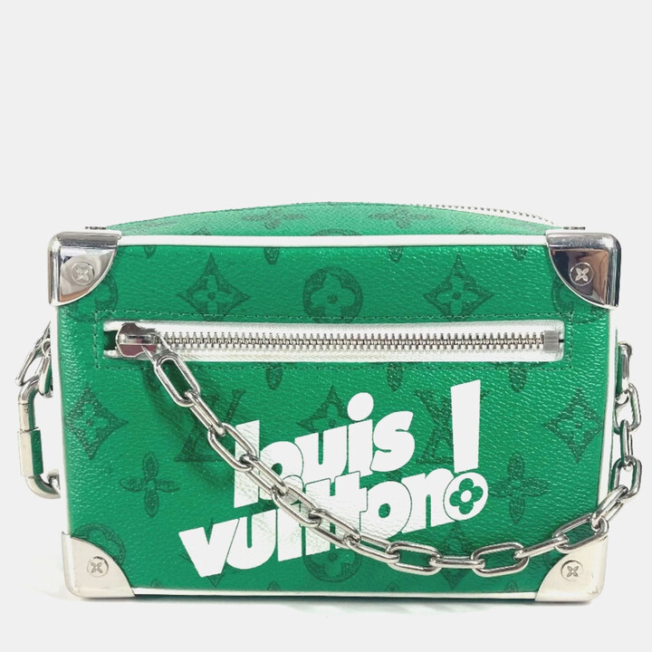 Louis Vuitton Monogram Everyday Mini Soft Trunk Crossbody Pochette Chain Box Box Bag Shoulder Canvas Green