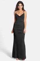 Thumbnail for your product : Nicole Miller Pleated Matte Jersey Gown