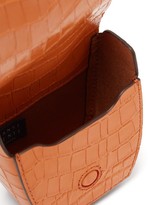 Thumbnail for your product : Danse Lente Pablo Crocodile-effect Leather Cross-body Bag - Orange
