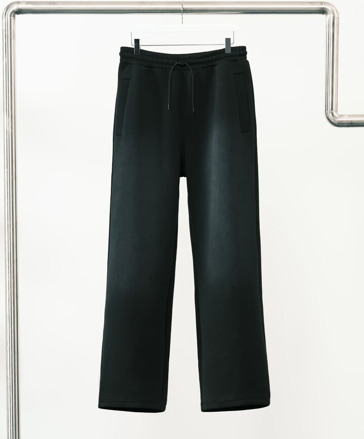 Weekday scuba-style fabric sweatpants in washed black - part of a set