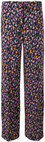 Versace - floral print flared trousers - women - Soie/Polyester/Spandex/Elasthanne/Viscose - 38
