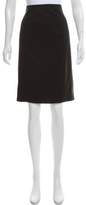 Thumbnail for your product : Helmut Lang Wool Knee-Length Skirt