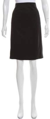Helmut Lang Wool Knee-Length Skirt