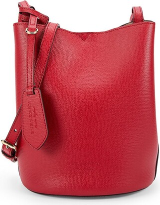 Poppy Red Leather versatile boston bag