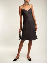Thumbnail for your product : Helmut Lang V Neck Satin Slip Dress - Womens - Black