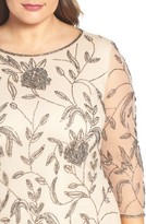 Thumbnail for your product : Pisarro Nights Plus Size Women's Embellished Floral Mesh Cocktail Dress