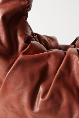 Bottega Veneta The Shoulder Pouch Medium Gathered Leather Shoulder Bag - Brown