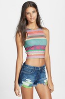 Thumbnail for your product : MinkPink Mink Pink 'Jasmine Paisley' Crop Top