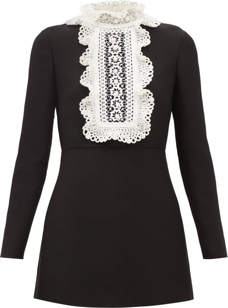 valentino dress black and white