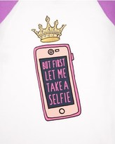 Thumbnail for your product : Juicy Couture Girls Knit Selfie Long Sleeve Tee