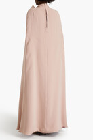 Thumbnail for your product : Valentino Cape-effect Bow-detailed Silk-crepe Gown