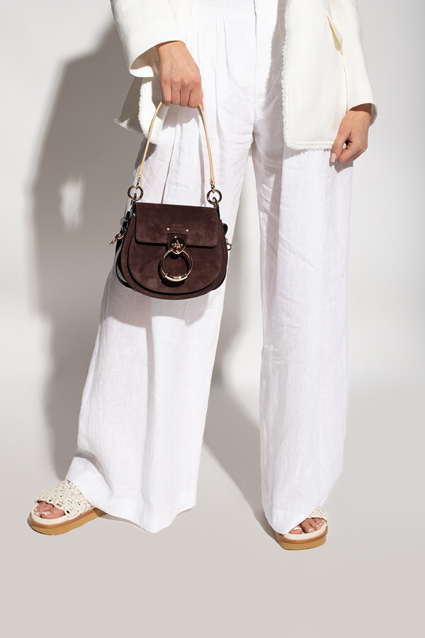 Sucastle Casual bag fashion bag handbag shoulder bag retro bag canvas bag Sucastle Color:brown Size:37x34x10cm 