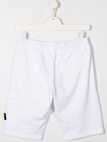 Thumbnail for your product : Stone Island Junior TEEN logo track shorts