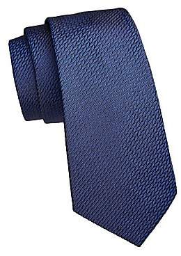 Emporio Armani Men's Neat Texture Silk Tie