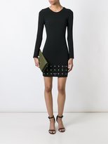 Thumbnail for your product : Versus studded long-sleeved dress - women - Polyamide/Spandex/Elastane/Viscose - 36