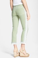 Thumbnail for your product : Tory Burch 'Mia' Print Crop Stretch Slim Leg Jeans (Engineered Botanical)