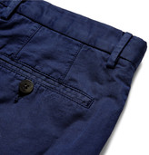 Thumbnail for your product : Boglioli Blue Slim-Fit Cotton and Linen-Blend Suit Trousers