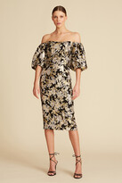 Thumbnail for your product : ML Monique Lhuillier Off Shoulder Puff Sleeve Dress