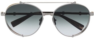 Balmain Eyewear x Akoni gradient double bridge sunglasses