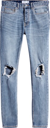 Topman Polly Blowout Ripped Skinny Fit Jeans