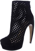 Thumbnail for your product : Walter Steiger Perforated Suede Ankle Boots
