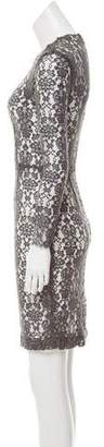 L'Agence Lace Knee-Length Dress