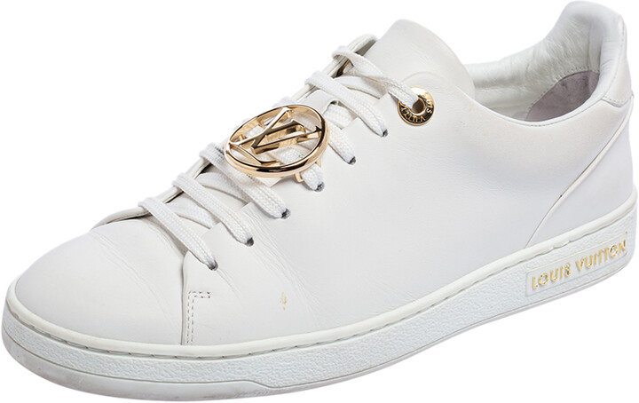 Louis Vuitton White Leather Frontrow Low Top Sneakers Size 35 - ShopStyle  Trainers & Athletic Shoes