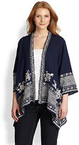 Thumbnail for your product : Johnny Was Johnny Was, Sizes 14-24 Baylee Draped Cardigan