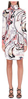 Thumbnail for your product : Emilio Pucci Turtleneck printed silk dress