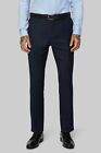 Moss 1851 Mens Tailored Fit Navy Birdseye Trousers