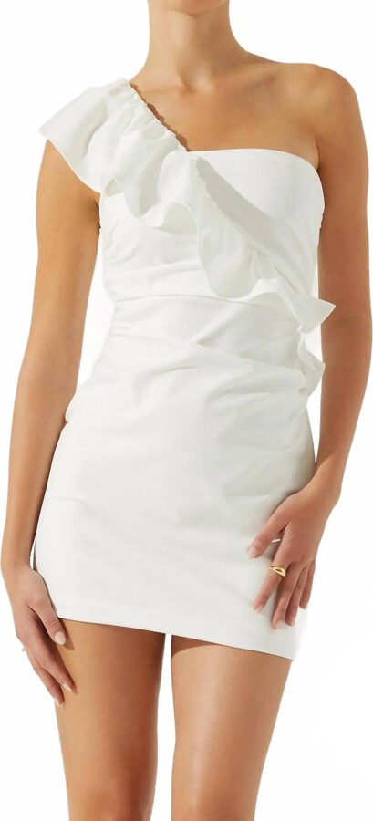 Astr Camilla Short Dress In White