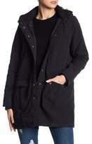 Thumbnail for your product : BB Dakota Ethan Faux Fur Trim Hooded Coat
