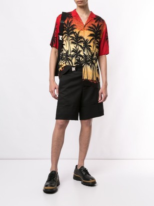 Wooyoungmi Palm Tree Silhouette Degrade Shirt
