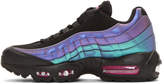 Thumbnail for your product : Nike Black and Purple Air Max 95 PRM Sneakers