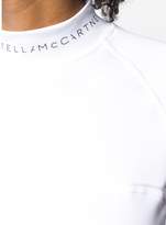 Thumbnail for your product : adidas by Stella McCartney branded collar sports top